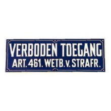 Bord - verboden toegang