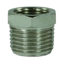 RVS verloopstuk 1/4" buitendraad x 1/8" binnendraad