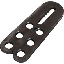 Touwhouder van roestvrij staal voor buizen tot 1 1/2 inch
