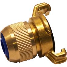 Schroefdraadstuk messing 3/4 inch met klemkoppeling