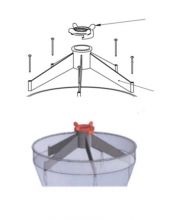 Stelschroef tbv bigkom Maxi pan met hopper (per stuk)