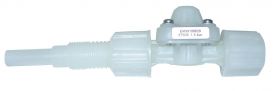 Fixed Back pressure valve PVDF natural with pipe FPM REv_1.0